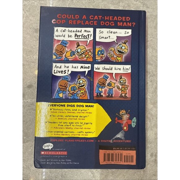 Dog Man: Grime and Punishment hardcover graphic novel by Dav Pilkey. Like New - Picture 3 of 6
